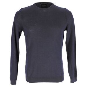 Boss Hugo Boss Sweater in Navy Blue Virgin Wool